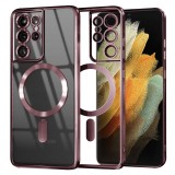 Techsuit - Luxury Crystal MagSafe - Samsung Galaxy S21 Ultra 5G - Pink