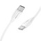 Cablu Date si Incarcare USB-C - USB-C BLUE Power BBX44, 100W, 1m, Alb