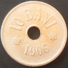 Moneda ISTORICA 10 BANI - ROMANIA, anul 1906 *cod 2846 foto