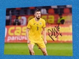 Foto fotbal (de colectie) - cu semnatura originala jucatorul RADU DRAGUSIN(Romania,Tottenham)