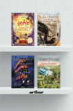 Pachet Harry Potter (Almanah Vrăjitoresc, Camera Secretelor, Prizonierul din Azkaban, Pocalul de Foc - edițiile ilustrate) - J.K. Rowling, Arthur