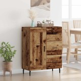 vidaXL Bufet Lemn Vechi 69,5 x 34 x 90 cm Lemn Ingineresc și Fier 881636