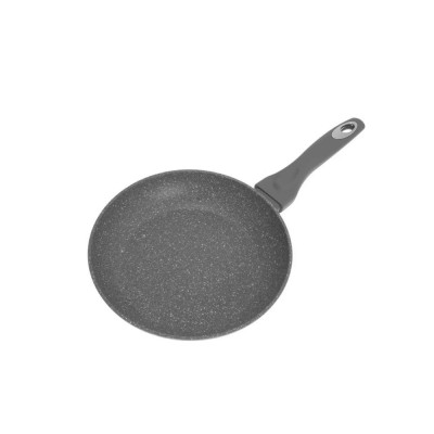 Tigaie din aluminiu cu capac, marmorata, gri, 24cm Klausberg foto