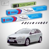Cumpara ieftin Ștergătoare Ford Mondeo Mk4 Estate 2007-2014 | Set Față și Spate Flat Premium &ndash; TeamCar&reg;