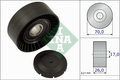 INA 531 0891 10 rola intinzator,curea transmisie foto