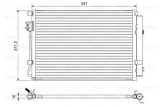 VALEO 822581 Condensator, climatizare