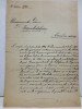 Autograf VICTOR MIHALYI, Mitropolit rom&acirc;n unit dela Blaj, pe o scrisoare,1905