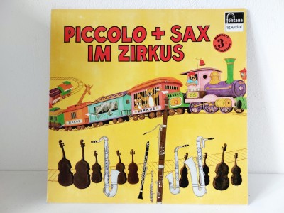 Andr&amp;eacute; Popp &amp;ndash; Piccolo + Sax Im Zirkus, vinil, audiobook germana, NM foto