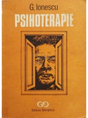 G. Ionescu - Psihoterapie (Editia: 1990) foto