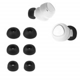 Set 6 Eartip kwmobile pentru SoundPeats Mini Pro/Air 3 Pro, Silicon, Negru, 61076.01