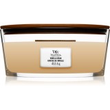 Woodwick Vanilla Bean lum&acirc;nare parfumată cu fitil din lemn (hearthwick) 453.6 g