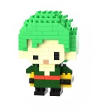 Set De Constructie Roronoa Zoro Innovium&trade;, Miniatura Anime One Piece, 150+ Piese ABS, Figurina Colectionabila 4 &times; 3 &times; 6 CM