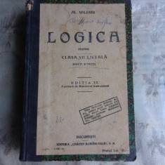 LOGICA PENTRU CLASA VII LICEALA DE AL. VALERIU SI ISTORIA BISERICII ROMANE PENTRU CLASA VI SECUNDARA DE N. DOBRESCU (COLIGATE)