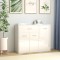 Gossi dulap, alb extralucios, 88x30x70 cm, lemn prelucrat