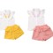 Set camasuta si pantaloni cu broderie Drool (Culoare: Galben, Marime: 130)