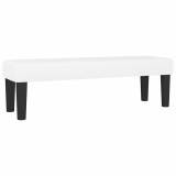 Cumpara ieftin Banca, alb, 100x30x30 cm, piele ecologica
