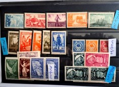 TIMBRE ROM&Acirc;NIA MNH LP190/1946;204//1946;208/1947;209/1947;227/1947-Serii simple