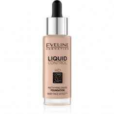 Eveline Cosmetics Liquid Control fond de ten lichid pipeta culoare 025 Light Rose 32 ml