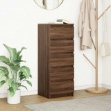 VidaXL Bufetă cu sertare Stejar maro 37,5x35x99 cm Lemn prelucrat