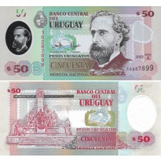 Uruguay 2020 - 50 pesos, necirculata - polimer