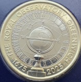 2 pounds 2025 Marea Britanie, Royal Observatory, Greenwich, Bunc, Coincard, km#new, Europa