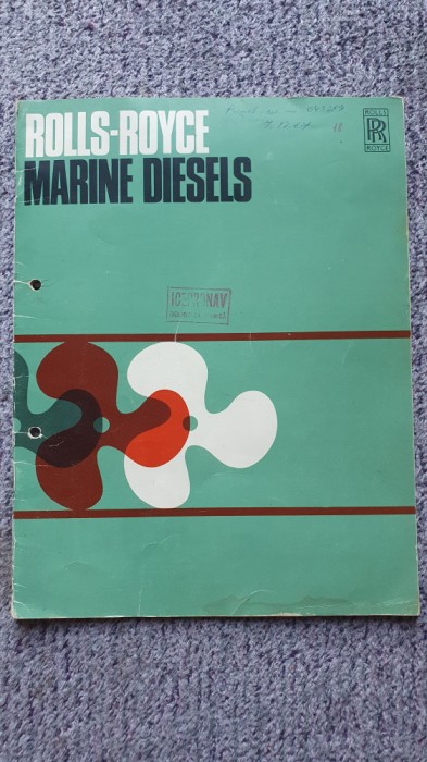 Rolls-Royce, marine diesels, 1967, 24 pagini in limba engleza