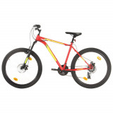 Bicicleta montana cu 21 viteze, roata 27,5 inci, rosu, 42 cm GartenMobel Dekor