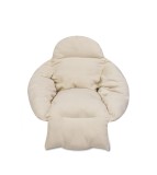 Perna XXL pentru leagan de gradina, tip scaun, 64 x 56 x 66 cm, ecru