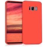 Husa Samsung Galaxy S8 Slim Antisoc Rosu Silicon TPU, Protectie Socuri si Zgarieturi