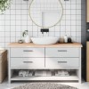 VidaXL Blat de baie, 160x60x(2-6) cm, lemn masiv netratat 3156064