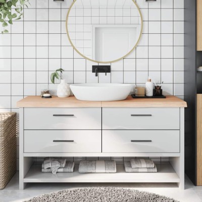 vidaXL Blat de baie, 160x60x(2-6) cm, lemn masiv netratat 3156064 foto