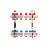 Kit distribuitor colector VALThermio EUROCON cu debitmetre inox 5 circuite 1