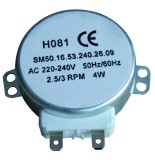 Motor Rotire Platan Aragaz COM 220-240V 4W 2.5/3 RPM Ax 8mm