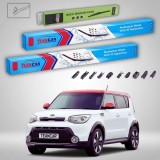 Cumpara ieftin Ștergătoare Kia Soul II PS Hatchback 2014-2018 | Set Față și Spate Flat Premium &ndash; TeamCar&reg;