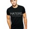 Tricou negru barbati - Haters - XL