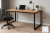 Birou Smart Dual Max Adore, 160x60x75 cm, Alb/Natural, Birou Calculator, Cadru Metalic, Ergonomic
