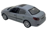 Macheta metalica replica Peugeot 206 gri, cu sunete si lumini