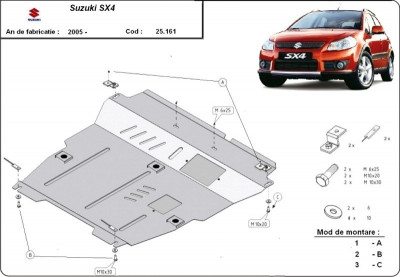 Scut motor metalic Suzuki SX 4 2006-2014 foto