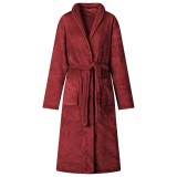 vidaXL Robe fără glugă Roșu Bordeaux xl Flanelă 42017306