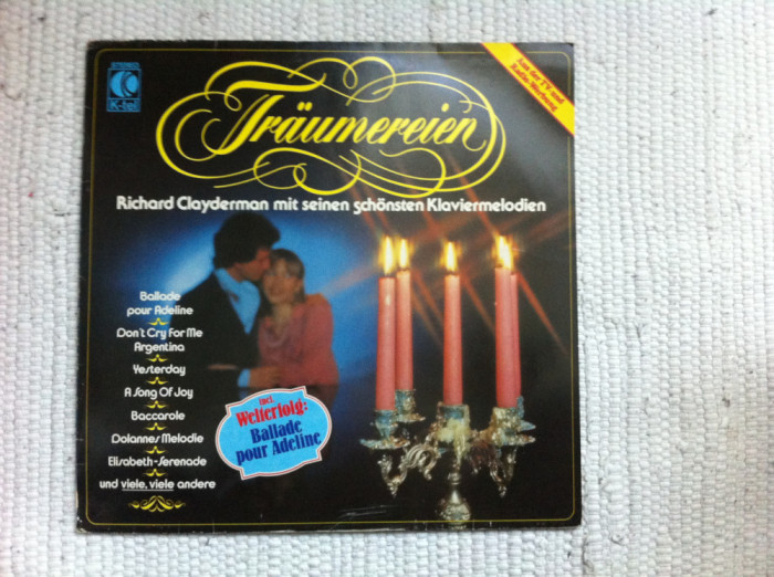 Richard Clayderman Tr&auml;umereien Ballade Pour Adeline disc vinyl lp muzica pop VG+