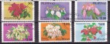 Pilipine 1978 &ndash; Set de 6 timbre obliterate cu flori Mussaenda