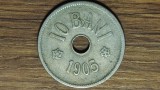 R10 Romania - moneda de colectie istorica - 10 bani 1905 / monetaria Bruxelles - stare buna