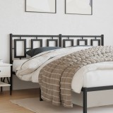 Cumpara ieftin Tăblie de pat metalică, negru, 180 cm