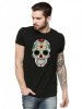Tricou barbati negru - Sugar Skull Colorful - S, THEICONIC