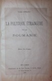 LA POLITIQUE ETRANGERE DE LA ROUMANIE, 1891