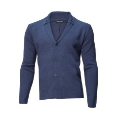 Sacou bărbați tricotat indigo PL020