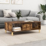 vidaXL cu depozitare cu ușă Stejar afumat 103.5 x 60 x 35 cm Lemn compozit