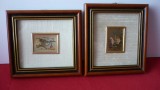 TABLOU MINIATURA PE FOITA DE AUR, LOT 2 BUC. (Z14)