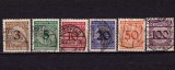 Cumpara ieftin ✅ (S42) Germania Reich 1923 &quot;Cifra- stabilizare Rentenmark &quot; serie completa Michel 338/343, stampilate, Stampilat