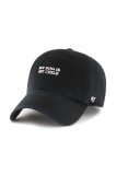 47 brand șapcă de baseball din bumbac Slogan Base Runner Icon culoarea negru, uni, XX-BSRIC1411GWS-BKC
